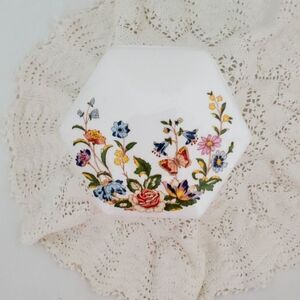 Aynsley Cottage Garden Hexagon Trinket Dish ~Vintage~